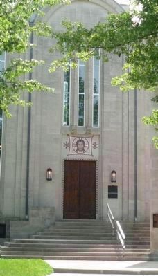 Saint Nicholas Cathedral, northeast entrance image. Click for full size.