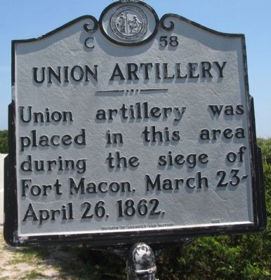 Union Artillery Marker. Click for full size. Union Artillery Marker image. Click for full size.