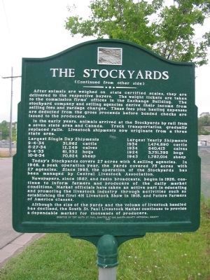 The Stockyards Marker. Click for full size. The Stockyards Marker image. Click for full size.