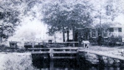 Canal Office at Lock No. 1 Photo on Marker image. Click for full size.