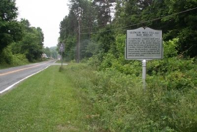 Glencoe Mill Village Marker. Click for full size. Glencoe Mill Village Marker image. Click for full size.
