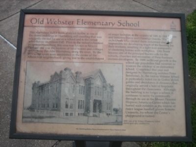 Old Webster Elementary School Marker image. Click for full size.