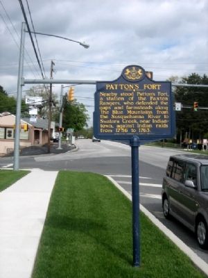Patton's Fort Marker. Click for full size. Patton's Fort Marker image. Click for full size.