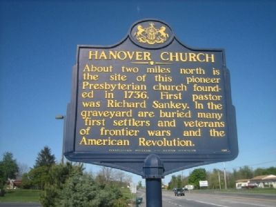 Hanover Church Marker image. Click for full size.