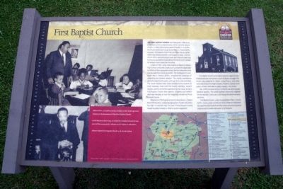 First Baptist Church CRIEHT Marker. Click for full size. First Baptist Church CRIEHT Marker image. Click for full size.