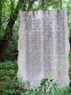Full face view of the Granite Monument mentioned on the Marker image. Click for full size.