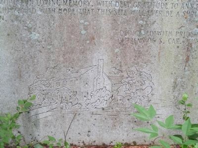 A sketch of Rosemont is etched on the Granite Marker image. Click for full size.