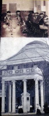 (Top) Science lab, 1938 (Bottom) the Rotunda, 1910.. Click for full size. (Top) Science lab, 1938 (Bottom) the Rotunda, 1910. image. Click for full size.