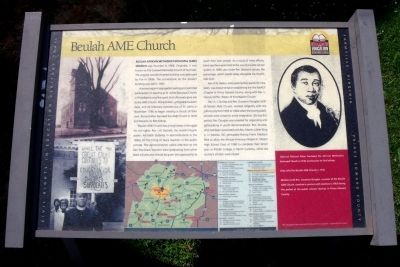 Beulah AME Church CRIEHT Marker. Click for full size. Beulah AME Church CRIEHT Marker image. Click for full size.