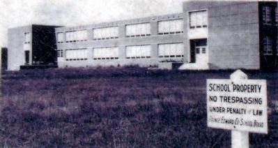 Prince Edward County High School, c1959. image. Click for full size.