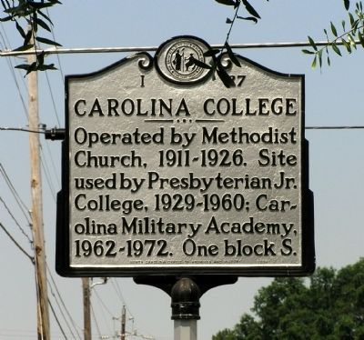 Carolina College Marker image. Click for full size.