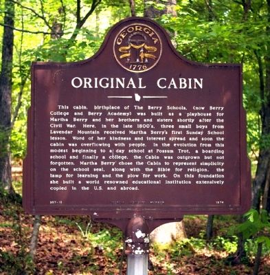 Original Cabin Marker image. Click for full size.