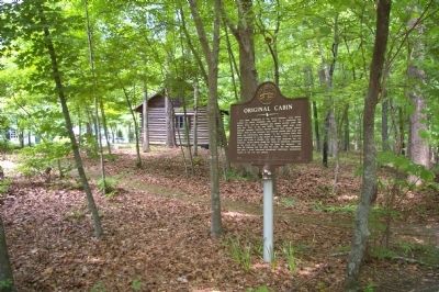 Original Cabin and the Marker image. Click for full size.