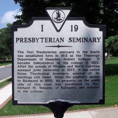 Presbyterian Seminary Marker. Click for full size. Presbyterian Seminary Marker image. Click for full size.