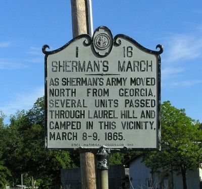 Sherman's March Marker. Click for full size. Sherman's March Marker image. Click for full size.