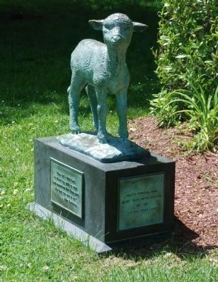 “Mary Had a Little Lamb” Monument image. Click for full size.