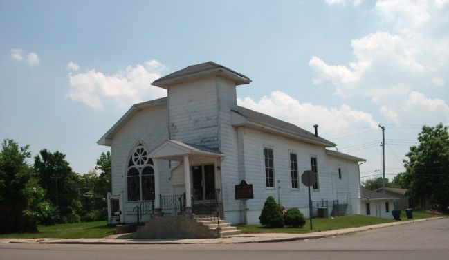 Looking South - - Shaffer Chapel African Methodist Episcopal Church Marker image. Click for full size.