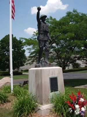 "The Spirit of the American Doughboy" & Marker. Click for full size. "The Spirit of the American Doughboy" & Marker image. Click for full size.