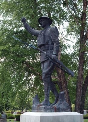 Statue - - "The Spirit of the American Doughboy". Click for full size. Statue - - "The Spirit of the American Doughboy" image. Click for full size.
