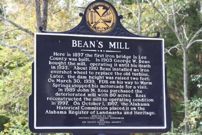 Bean's Mill Marker image. Click for full size.