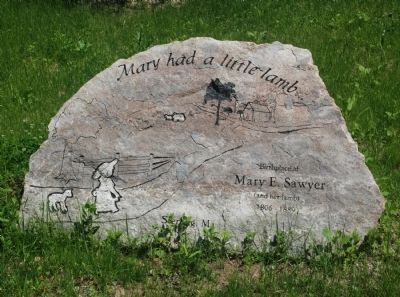Mary Sawyer’s Birthplace Marker. Click for full size. Mary Sawyer’s Birthplace Marker image. Click for full size.