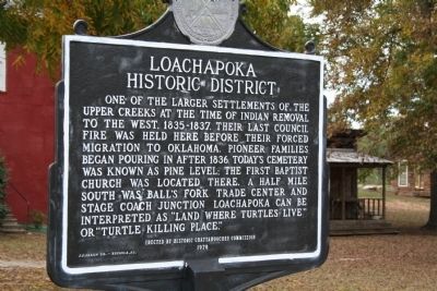 Loachapoka Historic District Marker image. Click for full size.