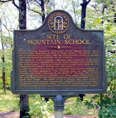 Site of Mountain School Marker. Click for full size. Site of Mountain School Marker image. Click for full size.