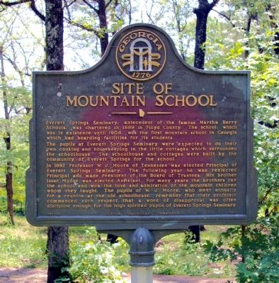 Site of Mountain School Marker image. Click for full size.