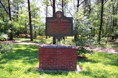 Site of Mountain School Marker. Click for full size. Site of Mountain School Marker image. Click for full size.