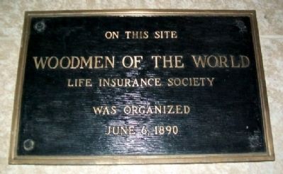 Woodmen of the World Marker. Click for full size. Woodmen of the World Marker image. Click for full size.