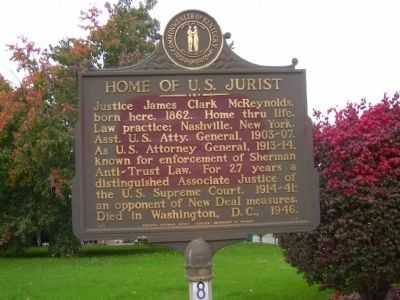 Home of U.S. Jurist Marker image. Click for full size.