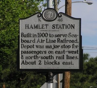 Hamlet Station Marker image. Click for full size.