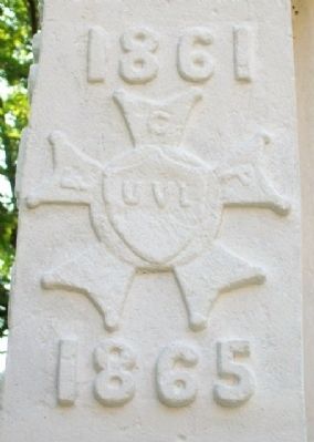 Union Veteran Legion Sherman Monument Detail image. Click for full size.