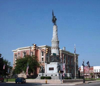 Civil War Memorial - Randolph County Indiana Marker. Click for full size. Civil War Memorial - Randolph County Indiana Marker image. Click for full size.