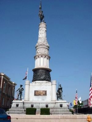 Front - - Civil War Memorial - Randolph County Indiana Marker. Click for full size. Front - - Civil War Memorial - Randolph County Indiana Marker image. Click for full size.