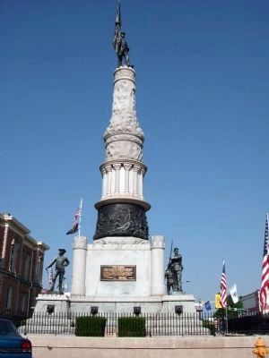 Front - - Civil War Memorial - Randolph County Indiana Marker image. Click for full size.