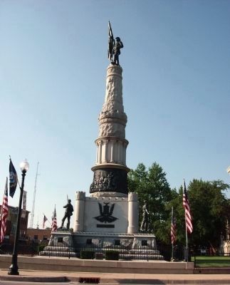 North Side - - Civil War Memorial - Randolph County Indiana Marker. Click for full size. North Side - - Civil War Memorial - Randolph County Indiana Marker image. Click for full size.
