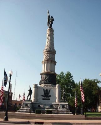 North Side - - Civil War Memorial - Randolph County Indiana Marker image. Click for full size.