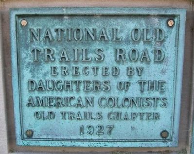National Old Trails Road Marker. Click for full size. National Old Trails Road Marker image. Click for full size.