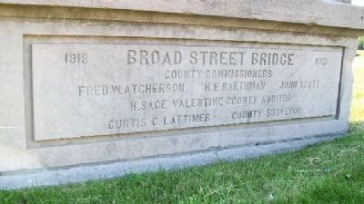 Broad Street Bridge County Commissioners. Click for full size. Broad Street Bridge County Commissioners image. Click for full size.