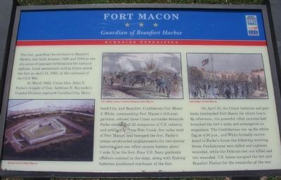 Fort Macon Marker image. Click for full size.