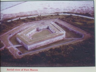 Aerial View of Fort Macon image. Click for full size.