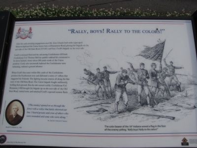 "Rally, boys! Rally to the Colors!" Marker. Click for full size. "Rally, boys! Rally to the Colors!" Marker image. Click for full size.