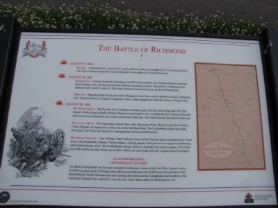 The Battle of Richmond Marker image. Click for full size.