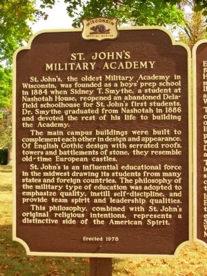 St. John's Military Academy Marker image. Click for full size.