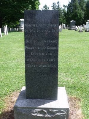 Yellow Frame Presbyterian Church Marker image. Click for full size.