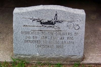 Marker at Base of M-551A1 Sheridan. Click for full size. Marker at Base of M-551A1 Sheridan image. Click for full size.