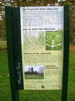 The Playwicki Farm Labyrinth Marker. Click for full size. The Playwicki Farm Labyrinth Marker image. Click for full size.