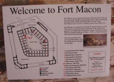 Welcome to Fort Macon Marker image. Click for full size.