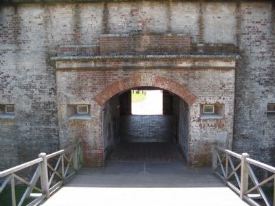 Fort Macon Sally Port image. Click for full size.
